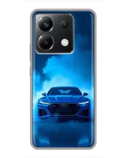 Чохол для Xiaomi POCO X6 5G з картинкою «Audi — блакитна енергія»