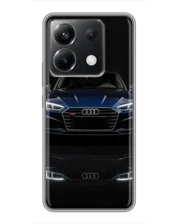 Чохол для Xiaomi POCO X6 5G з картинкою «Audi — нічне відображення»