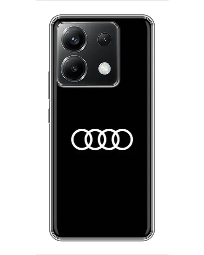 Чохол для Xiaomi POCO X6 5G з картинкою «Audi White Logo»