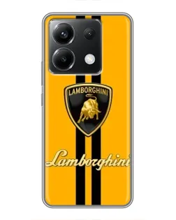 Чохол для Xiaomi POCO X6 5G з картинкою «Lamborghini Stripe жовтий» Чохол для Xiaomi POCO X6 5G з картинкою «Lamborghini Stripe жовтий»