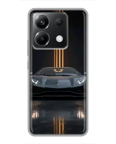 Чехол для Xiaomi POCO X6 5G с картинкой «Lamborghini золотые линии»