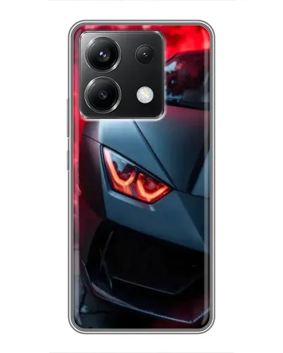 Чехол для Xiaomi POCO X6 5G с картинкой «Lamborghini красное сияние»