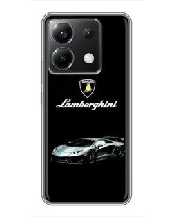 Чехол для Xiaomi POCO X6 5G с картинкой «Логотип Lamborghini классика»