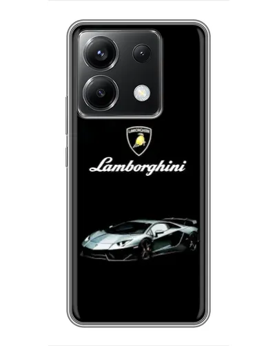 Чехол для Xiaomi POCO X6 5G с картинкой «Логотип Lamborghini классика»
