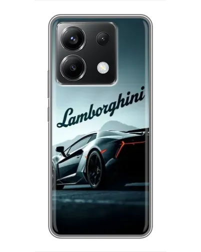 Чехол для Xiaomi POCO X6 5G с картинкой «Классическая надпись Lamborghini»