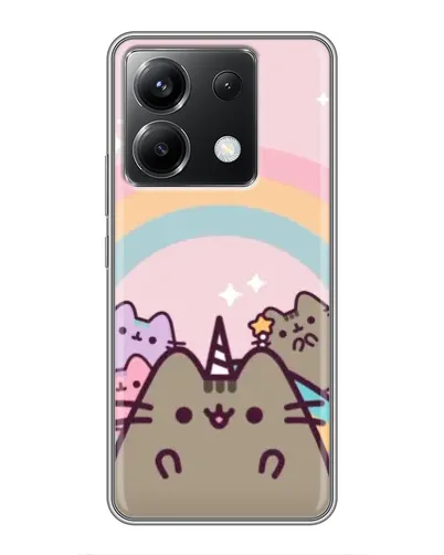 Чехол для Xiaomi POCO X6 5G с картинкой «Единорог Pusheen»