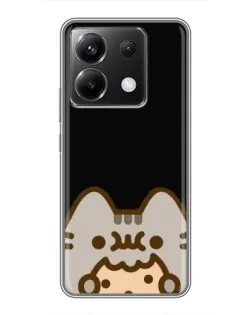 Чехол для Xiaomi POCO X6 5G с картинкой «Пушин на черном»