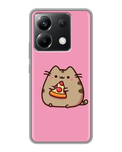 Чехол для Xiaomi POCO X6 5G с картинкой «Пушин с пиццей» Чехол для Xiaomi POCO X6 5G с картинкой «Пушин с пиццей»