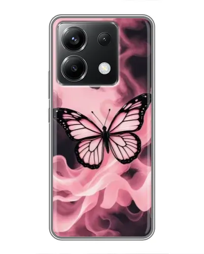 Чехол для Xiaomi POCO X6 5G с картинкой «Бабочка в дыму»