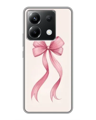 Чехол для Xiaomi POCO X6 5G с картинкой «Розовый бант»