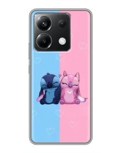 Чохол для Xiaomi POCO X6 5G з картинкою «Stitch та Angel Love»
