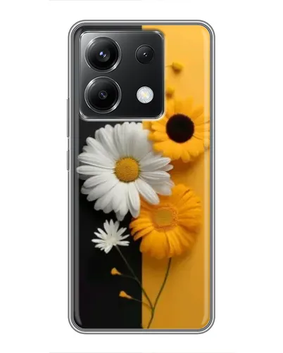 Чохол для Xiaomi POCO X6 5G з картинкою «Соняшник та ромашка»