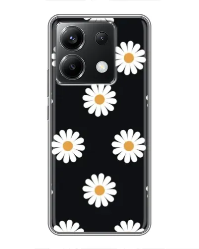 Чохол для Xiaomi POCO X6 5G з картинкою «Ромашки на чорному» Чохол для Xiaomi POCO X6 5G з картинкою «Ромашки на чорному»