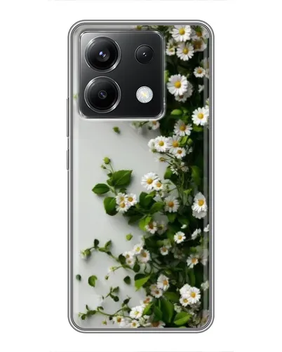 Чохол для Xiaomi POCO X6 5G з картинкою «Гілка дрібних білих квітів»