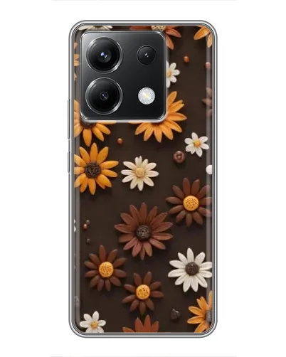Чохол для Xiaomi POCO X6 5G з картинкою «Візерунок з маленьких соняшників»