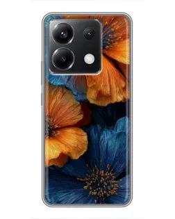 Чохол для Xiaomi POCO X6 5G з картинкою «Яскрава синьо-помаранчева флора» Чохол для Xiaomi POCO X6 5G з картинкою «Яскрава синьо-помаранчева флора»