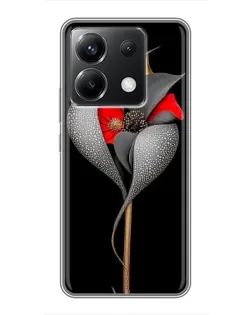 Чохол для Xiaomi POCO X6 5G з картинкою «Срібна фантазійна квітка» Чохол для Xiaomi POCO X6 5G з картинкою «Срібна фантазійна квітка»