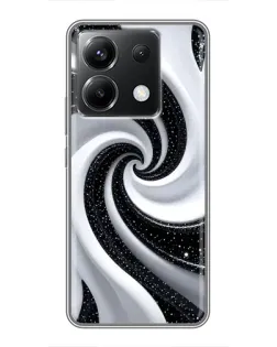 Чохол для Xiaomi POCO X6 5G з картинкою «Чорно-біла спіраль» Чохол для Xiaomi POCO X6 5G з картинкою «Чорно-біла спіраль»