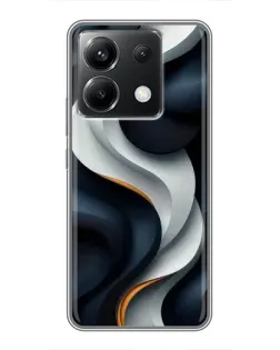 Чохол для Xiaomi POCO X6 5G з картинкою «Об'ємні чорно-білі стрічки» Чохол для Xiaomi POCO X6 5G з картинкою «Об'ємні чорно-білі стрічки»