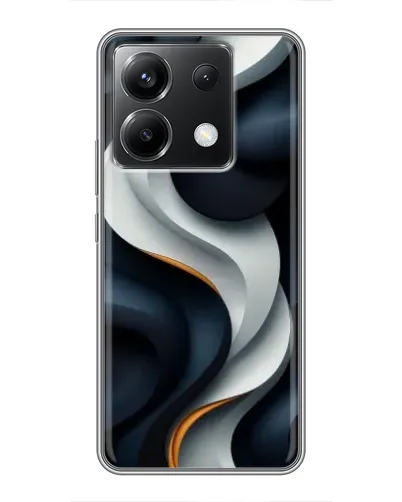 Чохол для Xiaomi POCO X6 5G з картинкою «Об'ємні чорно-білі стрічки» Чохол для Xiaomi POCO X6 5G з картинкою «Об'ємні чорно-білі стрічки»