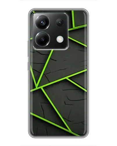 Чохол для Xiaomi POCO X6 5G з картинкою «Зелені геометричні лінії» Чохол для Xiaomi POCO X6 5G з картинкою «Зелені геометричні лінії»