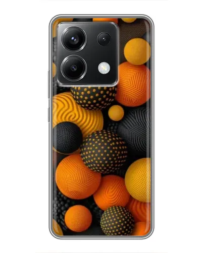 Чохол для Xiaomi POCO X6 5G з картинкою «Об'ємні помаранчеві сфери» Чохол для Xiaomi POCO X6 5G з картинкою «Об'ємні помаранчеві сфери»