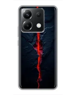 Чохол для Xiaomi POCO X6 5G з картинкою «Червона лавова тріщина»