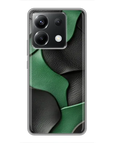 Чохол для Xiaomi POCO X6 5G з картинкою «Зелені шкіряні хвилі» Чохол для Xiaomi POCO X6 5G з картинкою «Зелені шкіряні хвилі»