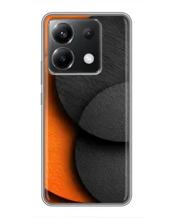 Чохол для Xiaomi POCO X6 5G з картинкою «Геометрія помаранчевих кіл»