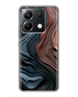 Чохол для Xiaomi POCO X6 5G з картинкою «Кольорові хвилі каньйону»