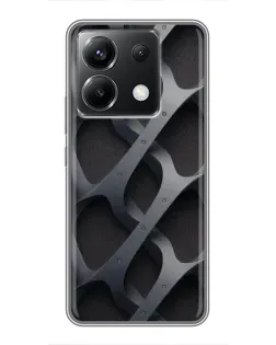 Чохол для Xiaomi POCO X6 5G з картинкою «Об'ємне сіре плетіння»