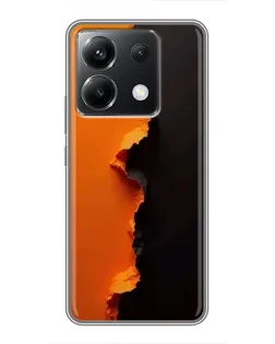 Чохол для Xiaomi POCO X6 5G з картинкою «Помаранчевий розлом»