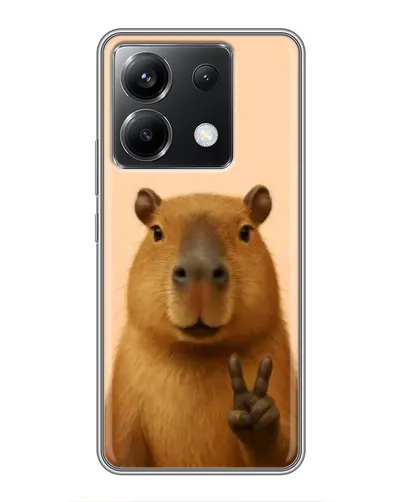 Чохол для Xiaomi POCO X6 5G з картинкою «Капібара вікторія» Чохол для Xiaomi POCO X6 5G з картинкою «Капібара вікторія»