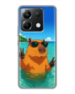 Чохол для Xiaomi POCO X6 5G з картинкою «Морська капібара» Чохол для Xiaomi POCO X6 5G з картинкою «Морська капібара»