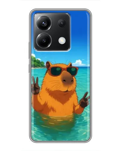 Чохол для Xiaomi POCO X6 5G з картинкою «Морська капібара» Чохол для Xiaomi POCO X6 5G з картинкою «Морська капібара»