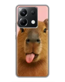 Чохол для Xiaomi POCO X6 5G з картинкою «Капібара з язиком» Чохол для Xiaomi POCO X6 5G з картинкою «Капібара з язиком»