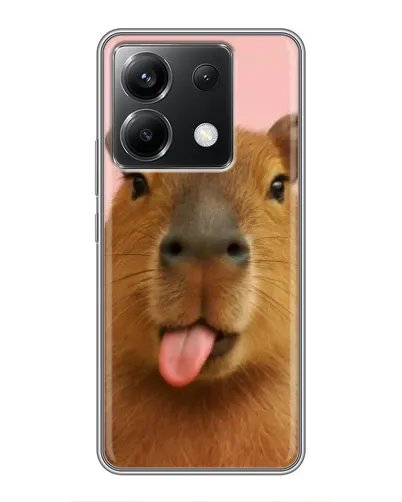 Чохол для Xiaomi POCO X6 5G з картинкою «Капібара з язиком» Чохол для Xiaomi POCO X6 5G з картинкою «Капібара з язиком»