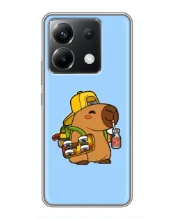 Чохол для Xiaomi POCO X6 5G з картинкою «Капібара на скейті» Чохол для Xiaomi POCO X6 5G з картинкою «Капібара на скейті»