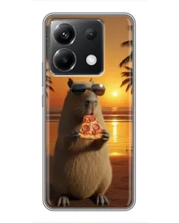 Чохол для Xiaomi POCO X6 5G з картинкою «Капібара з піцою» Чохол для Xiaomi POCO X6 5G з картинкою «Капібара з піцою»