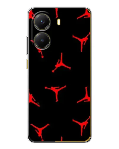 Чехол для Xiaomi POCO X7 Pro с картинкой «Jordan Red Pattern»