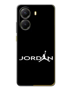 Чехол для Xiaomi POCO X7 Pro с картинкой «Jordan White Logo»