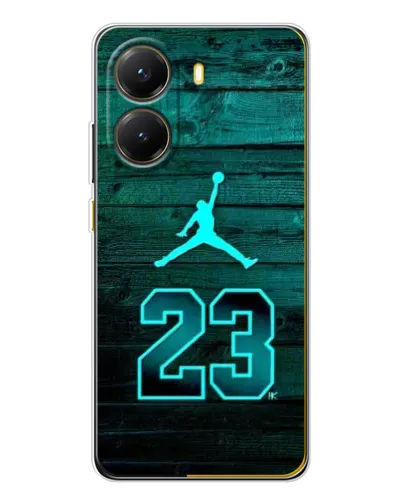 Чехол для Xiaomi POCO X7 Pro с картинкой «Jordan Cyan 23»