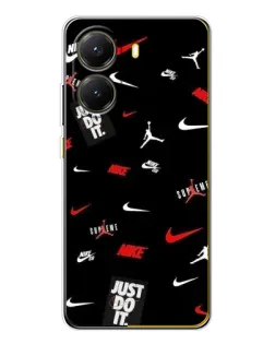 Чехол для Xiaomi POCO X7 Pro с картинкой «Nike Mix Pattern»
