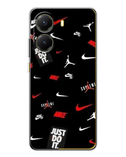 Чехол для Xiaomi POCO X7 Pro с картинкой «Nike Mix Pattern»