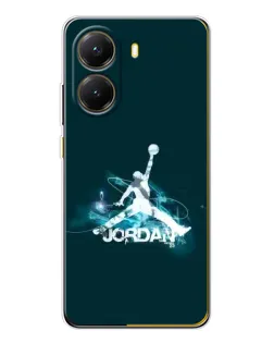 Чехол для Xiaomi POCO X7 Pro с картинкой «Jordan Blue Fire»