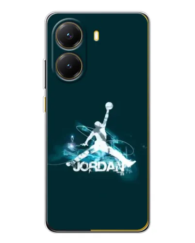 Чехол для Xiaomi POCO X7 Pro с картинкой «Jordan Blue Fire»
