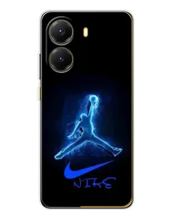 Чехол для Xiaomi POCO X7 Pro с картинкой «Jordan Neon Blue»