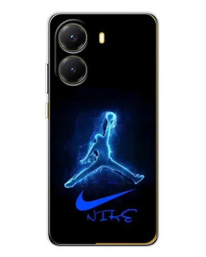 Чехол для Xiaomi POCO X7 Pro с картинкой «Jordan Neon Blue»