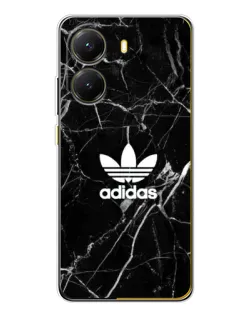Чехол для Xiaomi POCO X7 Pro с картинкой «Белый мрамор Adidas»