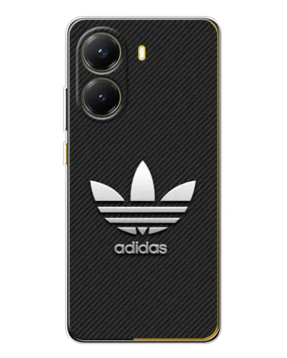 Чехол для Xiaomi POCO X7 Pro с картинкой «Adidas Карбоновая текстура»